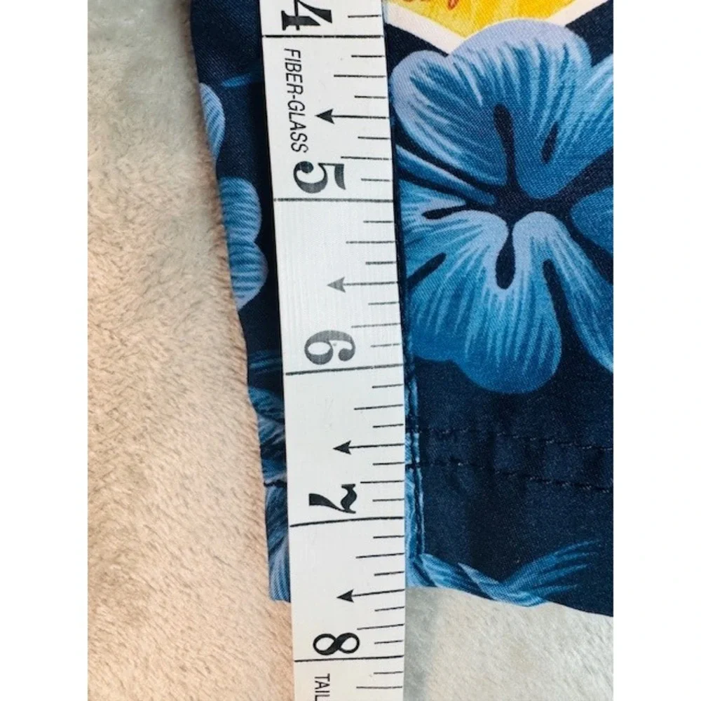 Nautica‎ Swim Trunks Mens XL Blue Tropical Surfboard Palm Tree Board Shorts